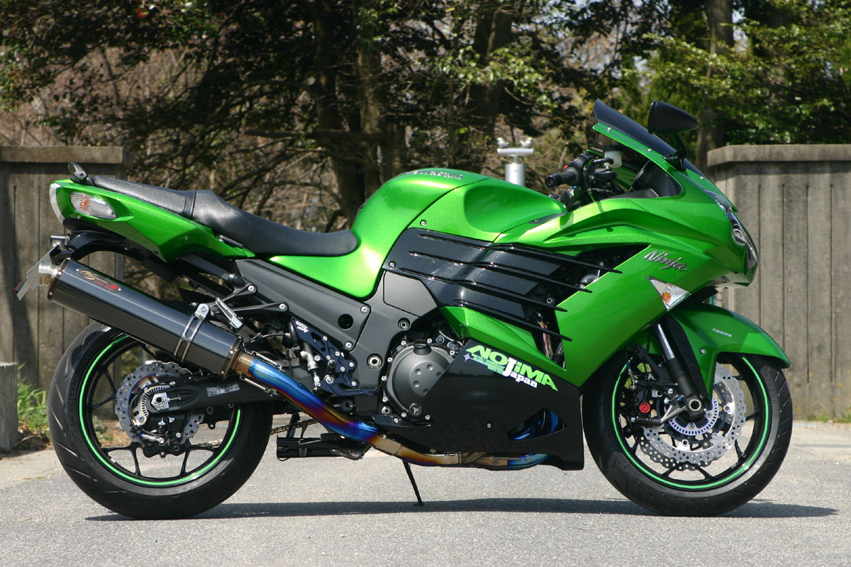 ZX-14R エキパイマフラー M139 カワサキ 純正  バイク 部品 ZX1400E ZXT40E ZX14R 機能的問題無し 品薄 車検 Genuine:22324508